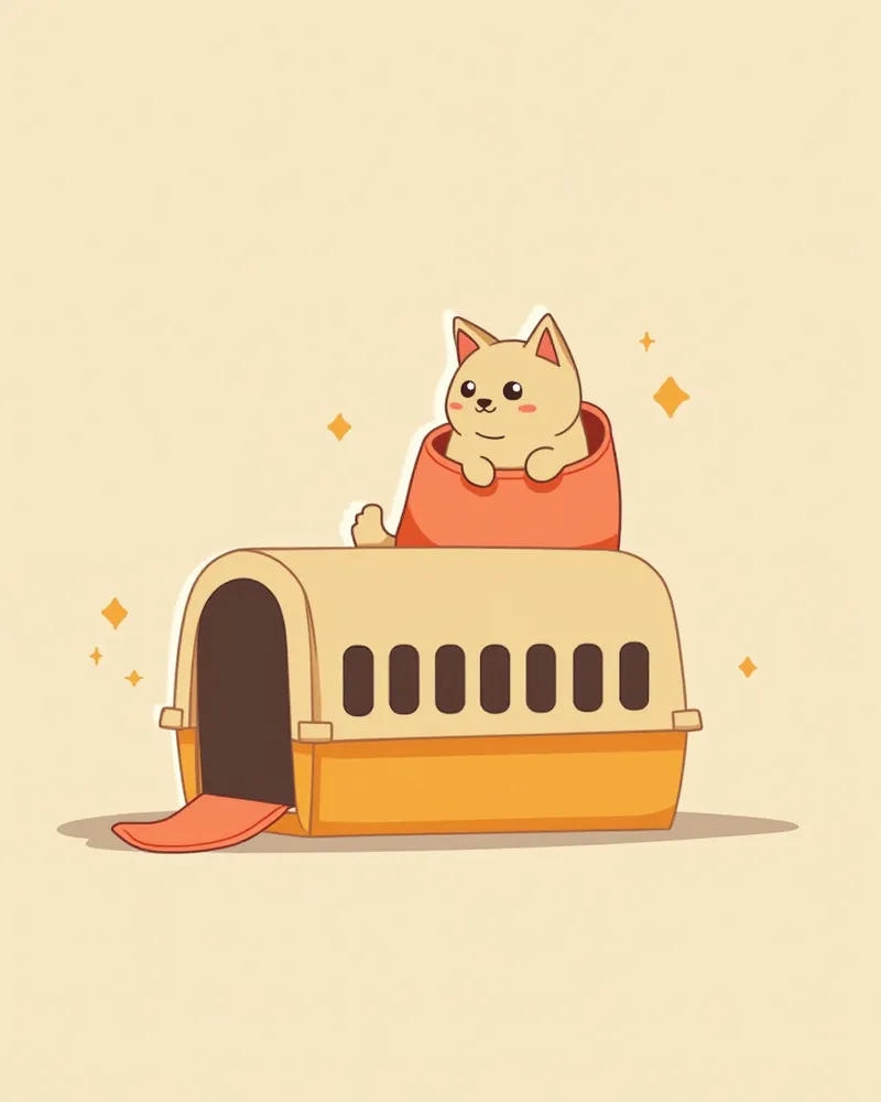 담요에 감싸여 이동장에 옮겨지는 고양이