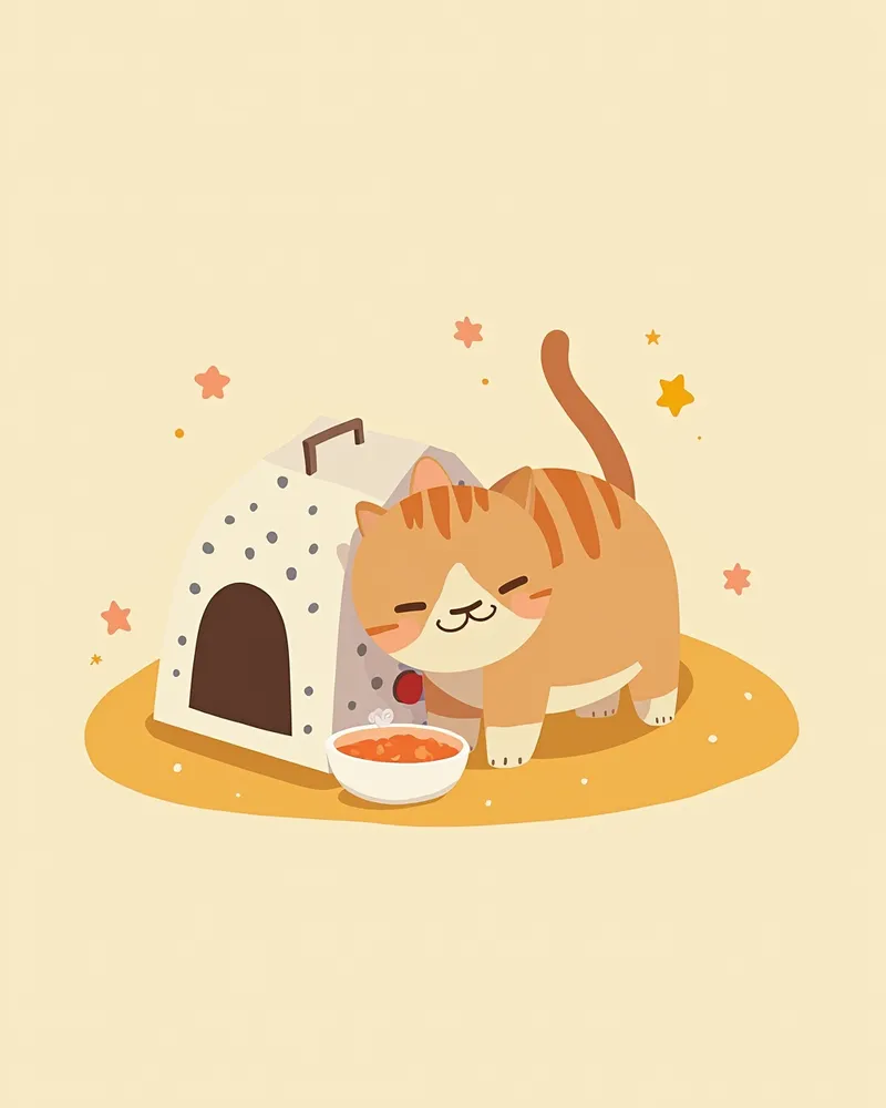 치과 수술 후 회복 중인 고양이