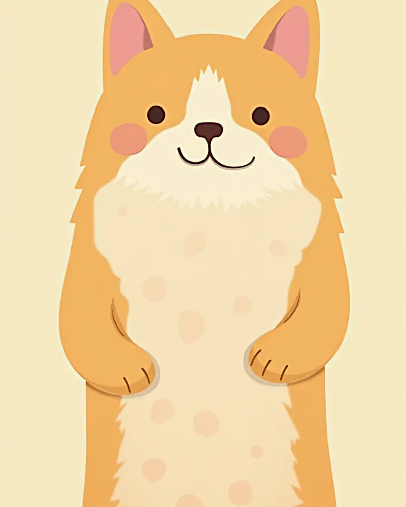 과도한 그루밍으로 탈모와 피부 발적이 생긴 고양이 배 부분