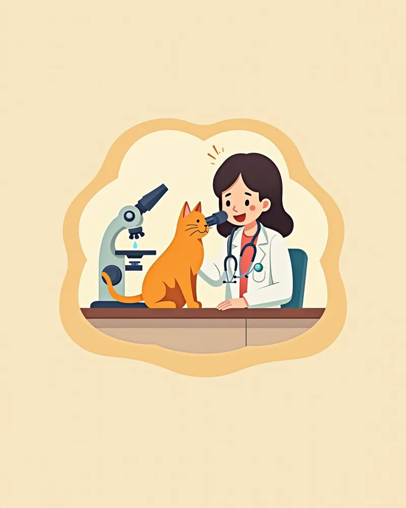 고양이 폐흡충 알을 검출하기 위한 기침물 검사