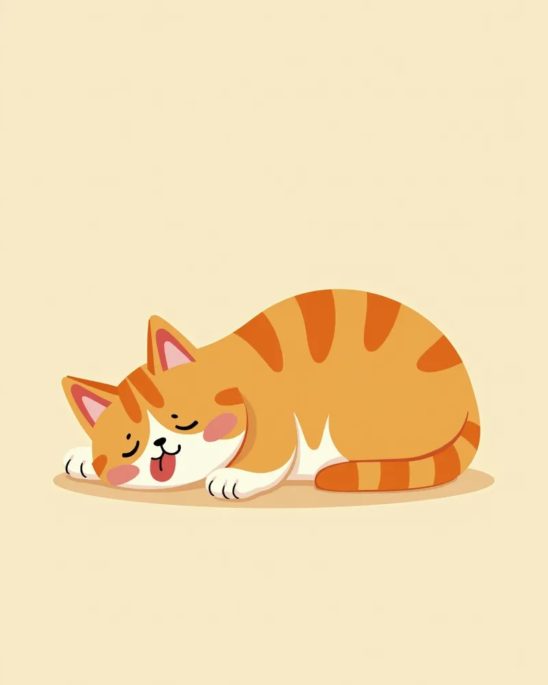 약한 상태의 고양이