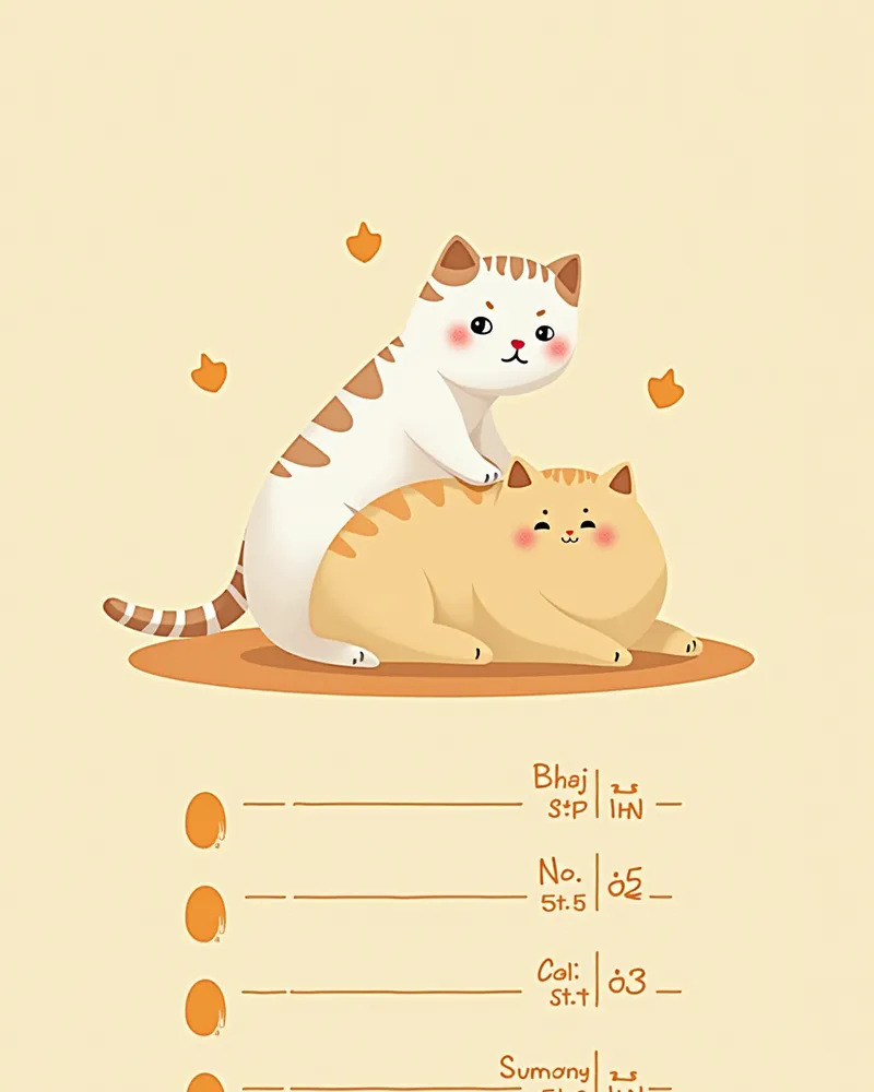 고양이 나이별 관리 포인트를 보여주는 이미지