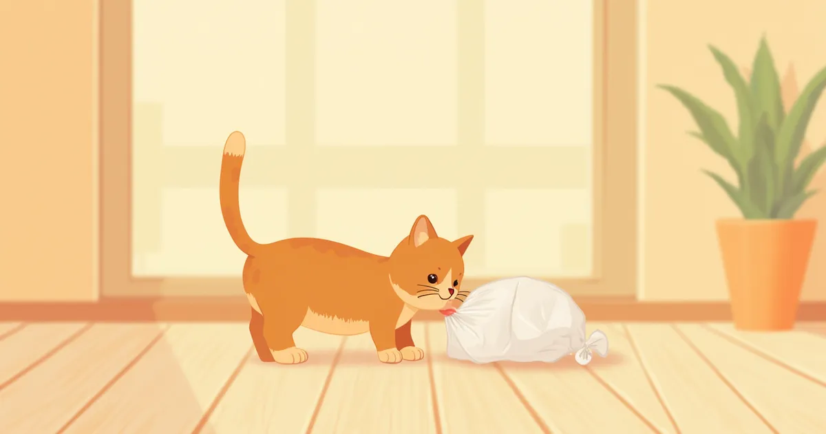 고양이 비닐·플라스틱 핥기(이미증), 왜 그럴까요?