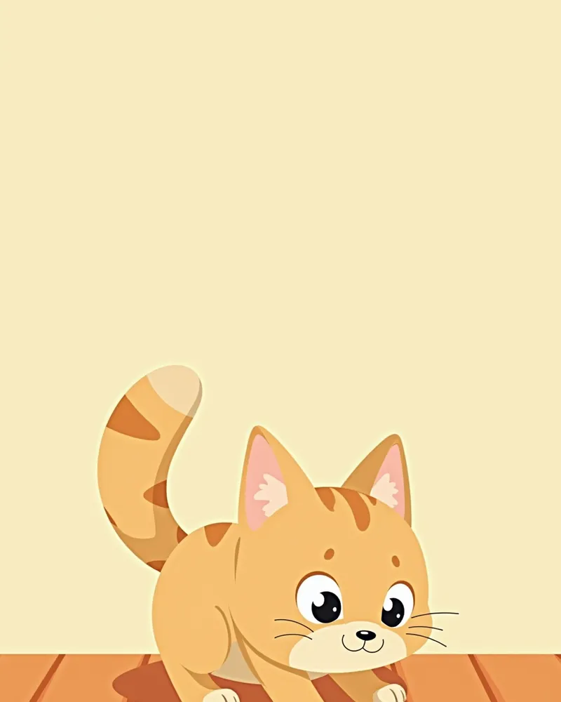 사냥 준비 자세를 취하는 고양이
