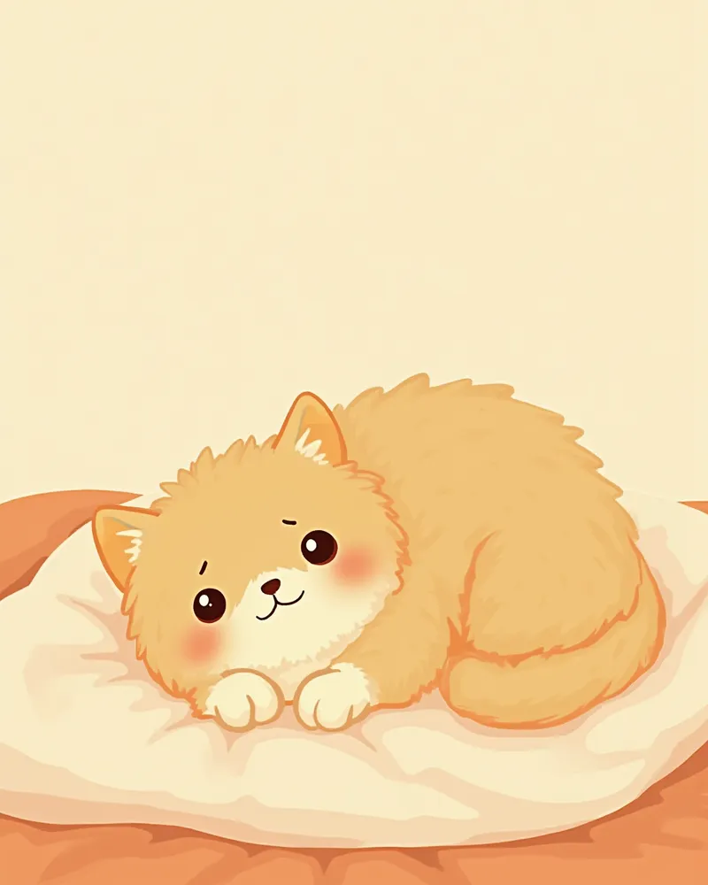 다낭신질환 증상 — 무기력하게 누워 있는 고양이