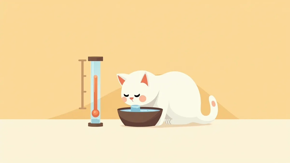 고양이가 물을 많이 마시는 장면