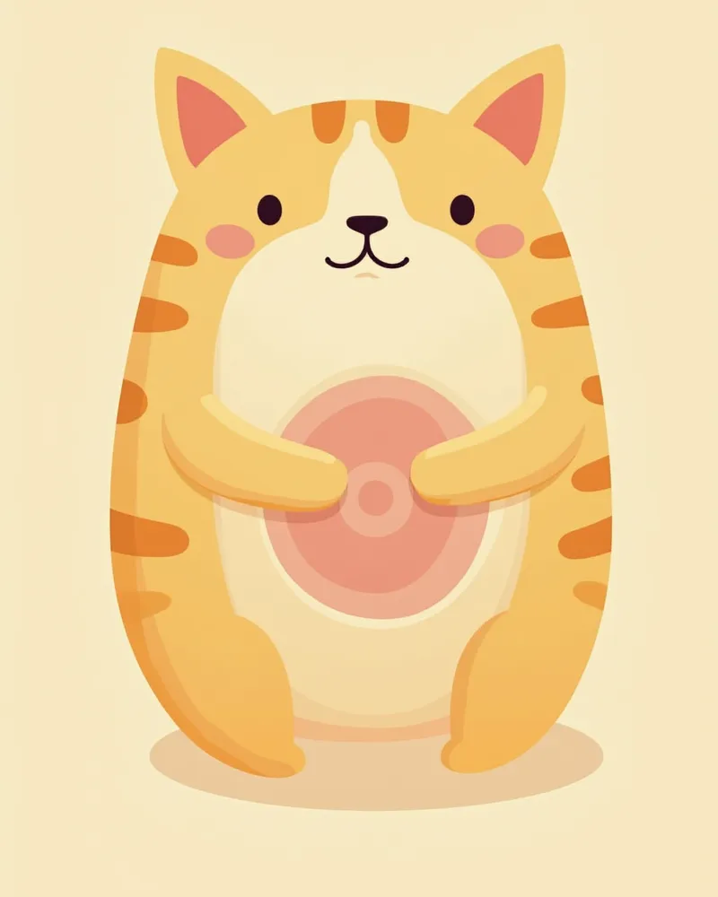 간문맥 고혈압으로 인한 복수와 정맥 확장이 나타난 고양이