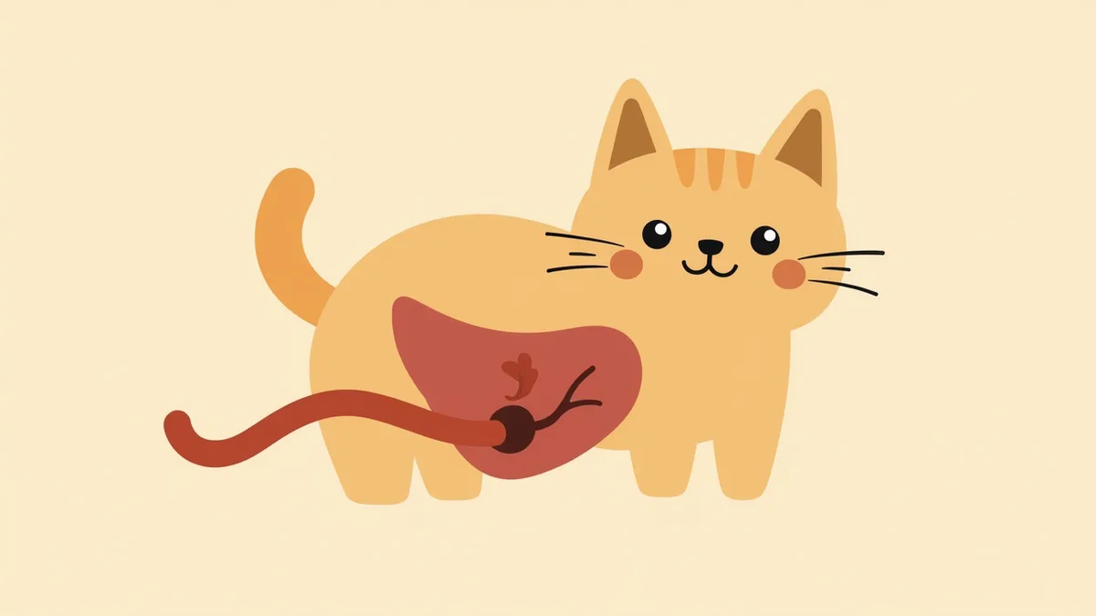 고양이 간문맥 단락 수술 교정의 해부학적 구조