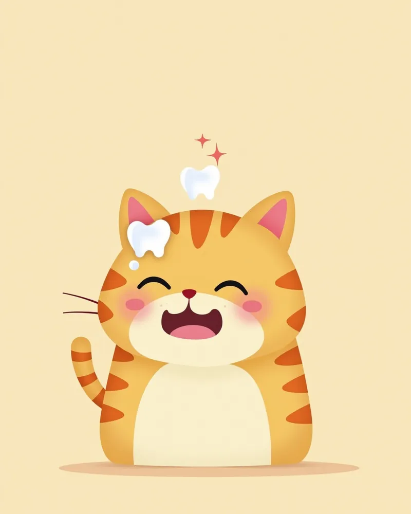 고양이 발치 후 불안한 행동을 보이는 모습