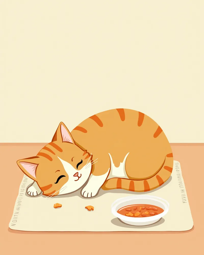 수술 후 고양이 음식과 물 급여
