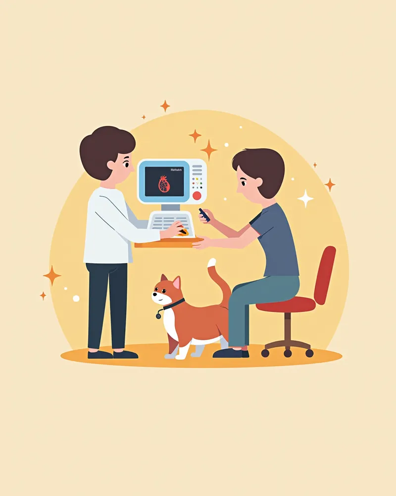 고양이 폐동맥 고혈압 진단을 위한 에코카드리오그래피 검사