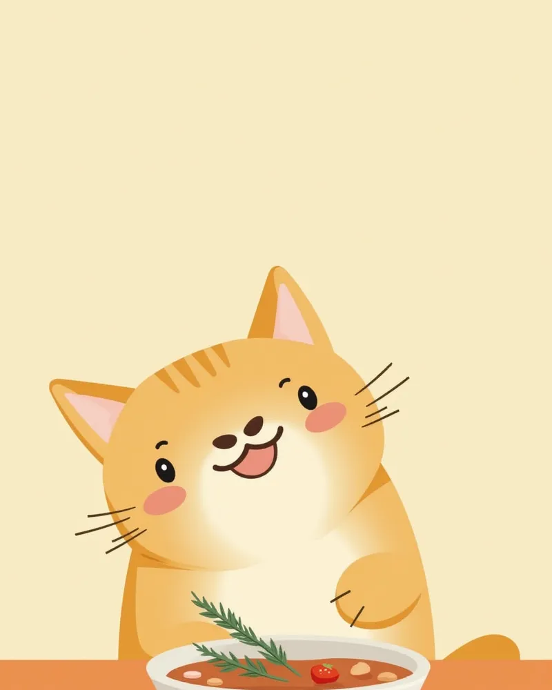 고양이 요오드 제한 식사 중