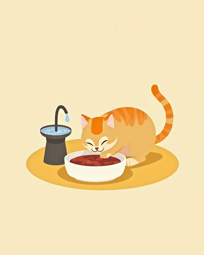 고양이의 신장 질환 관리 식이