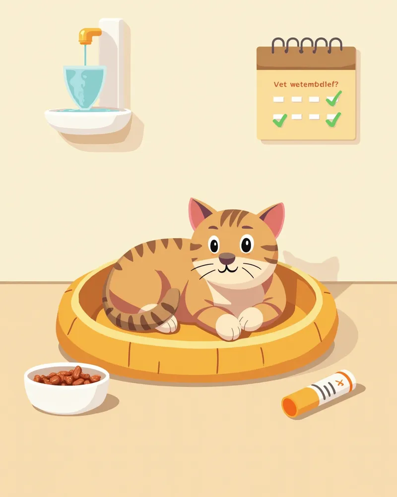 고양이 신장 종양 관리에 필요한 가정 환경 구성