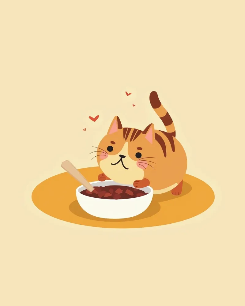고양이 사료를 먹지 않는 모습에 걱정하는 보호자