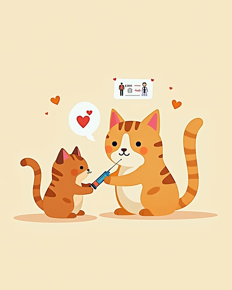 고양이 신장 이식 후 약물 복용 및 검사 관리
