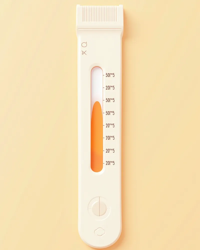 15mm 기준으로 눈물이 흡수된 쉬르머 스트립 측정도