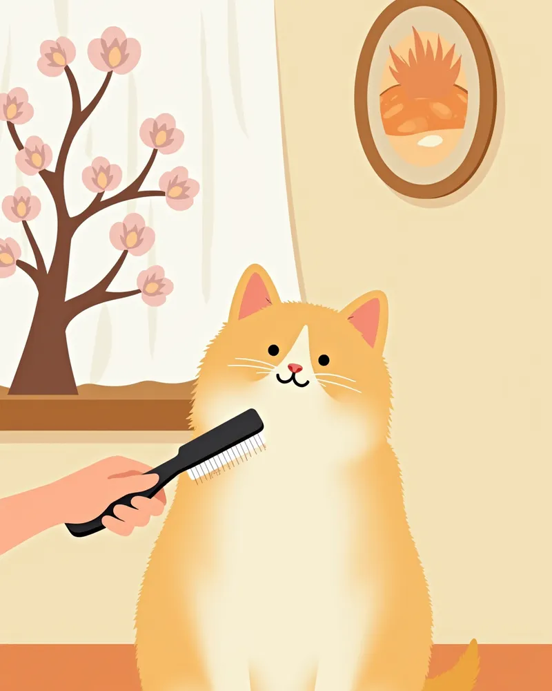 봄철 고양이 털갈이 브러싱 관리