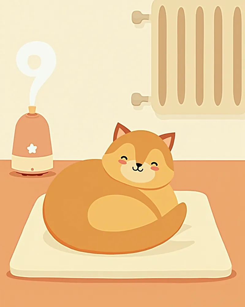 겨울철 고양이 실내 보온 및 수분 관리