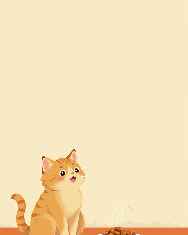노령 고양이용 작은 알갱이 사료와 페르시안 고양이