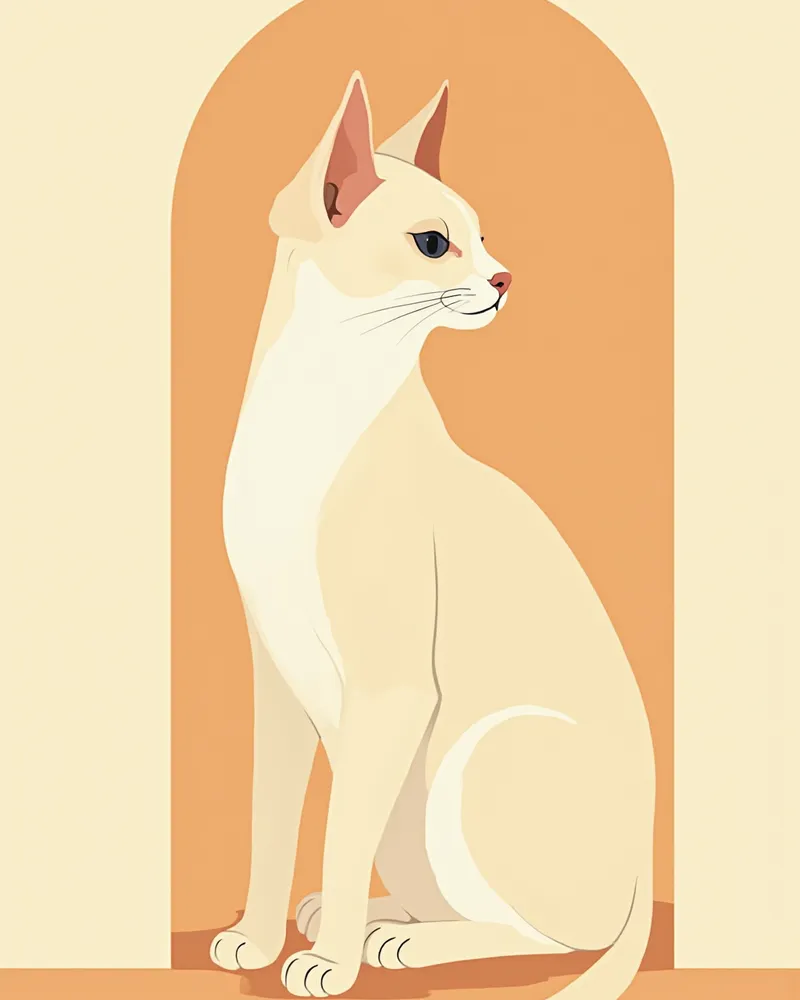 장두형 대표 품종인 샴 고양이 옆모습