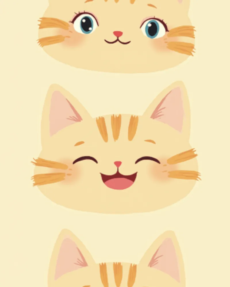 고양이 눈 표정 비교 이미지