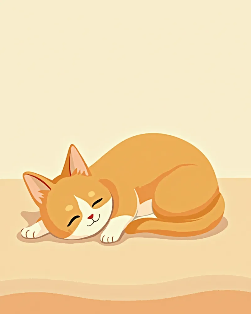 실내에서 편안히 쉬는 고양이