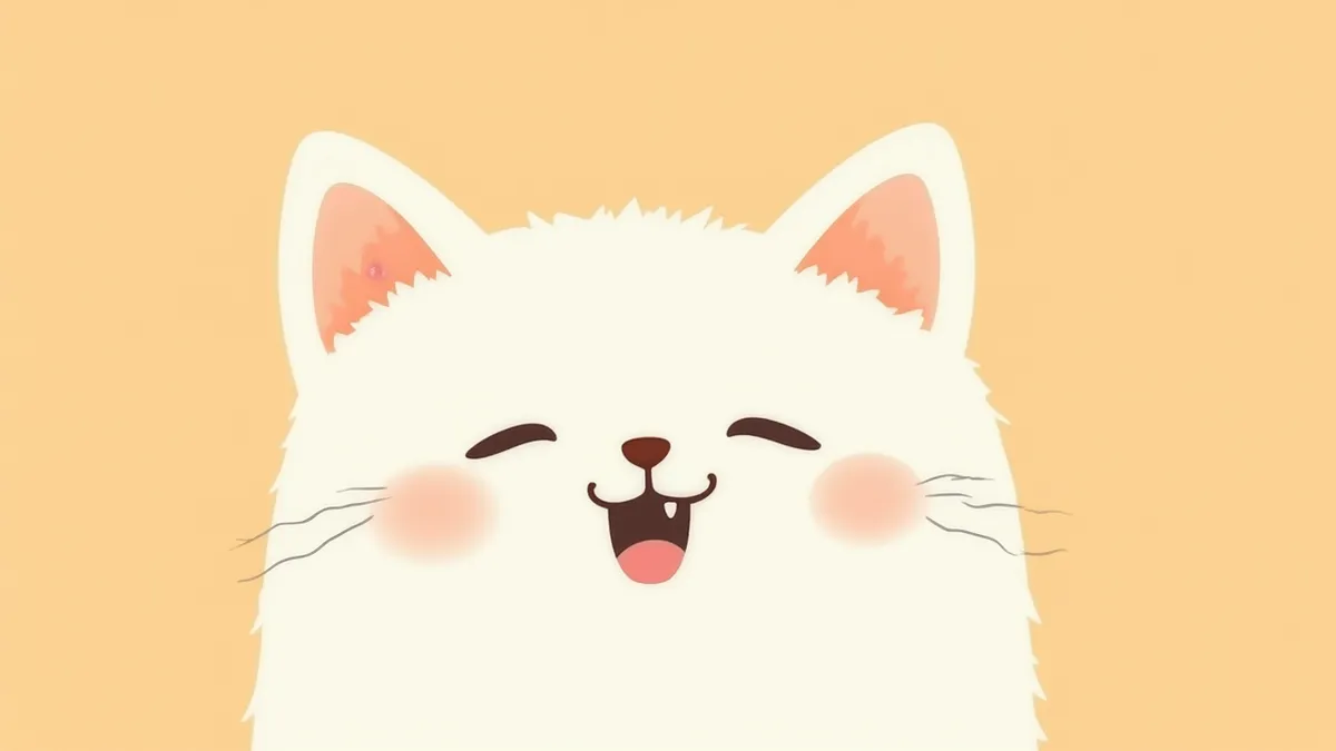 귀 끝에 작은 궤양이 있는 흰 고양이의 얼굴 클로즈업