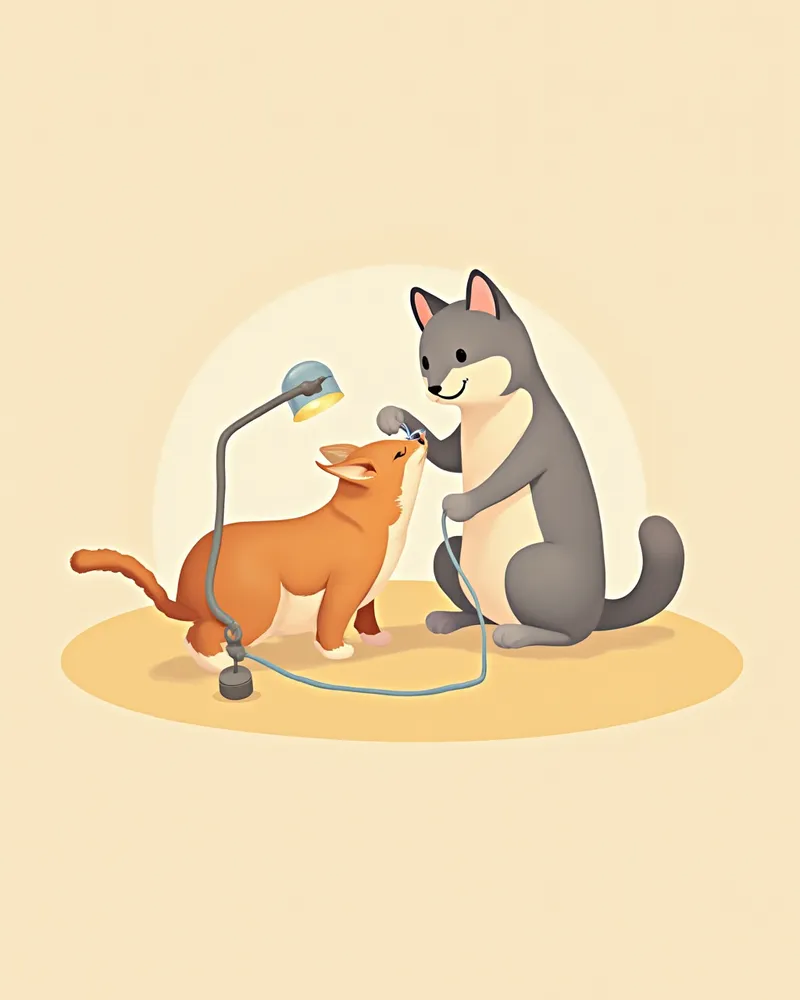 마취 상태의 고양이 구강을 검진하는 수의사