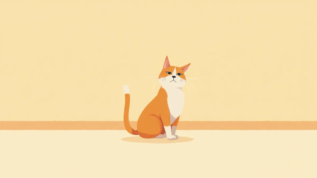 스트레스로 상동행동을 보이는 실내 고양이