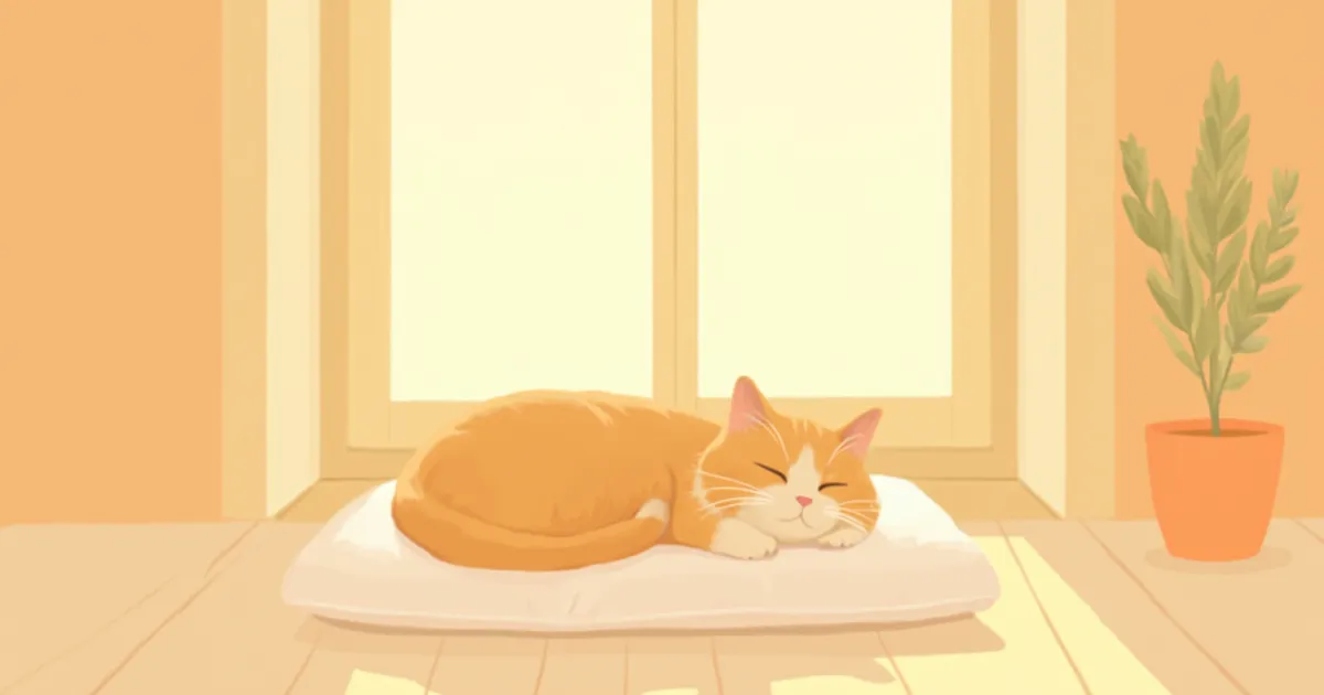 고양이 햇빛 자리 만들기