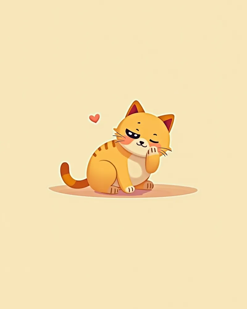 고양이 눈을 긁는 모습과 내안검 돌출