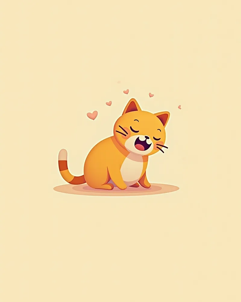 호흡 곤란을 보이는 고양이의 모습