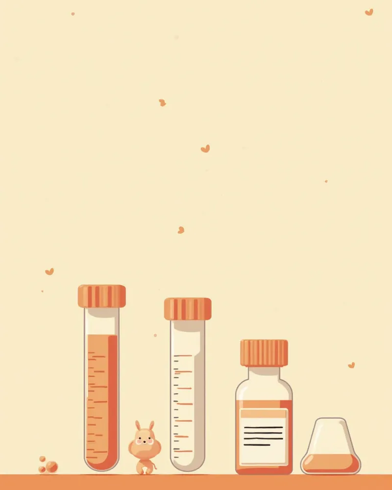 고양이 갑상선 호르몬 혈액 검사 이미지