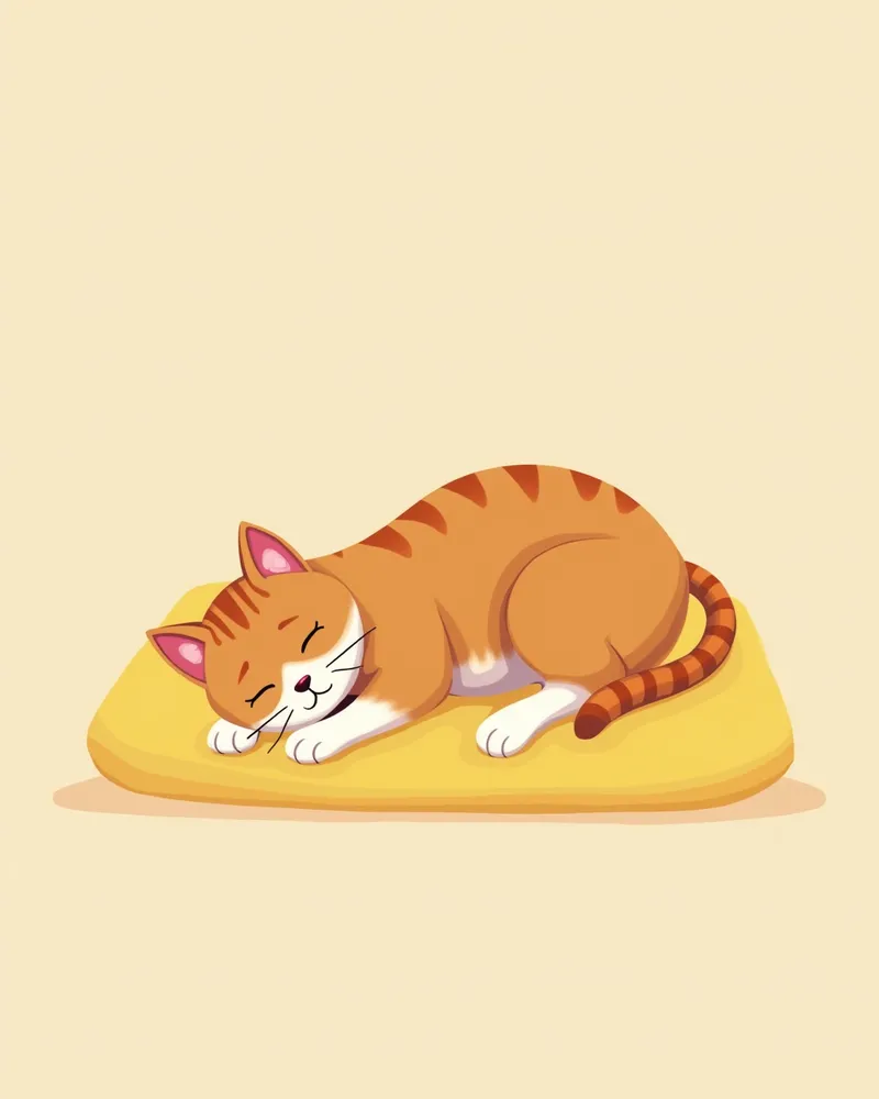 마취 상태에서 발치 수술을 받은 고양이