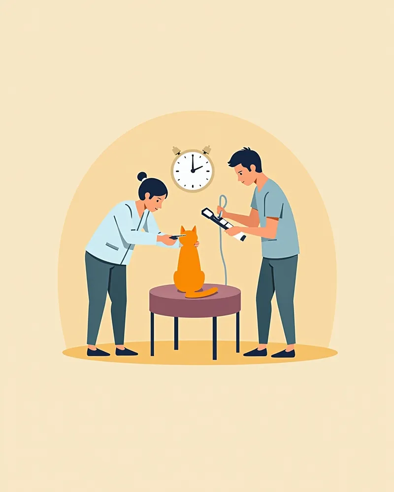 고양이 종양 진단을 위한 생검 과정