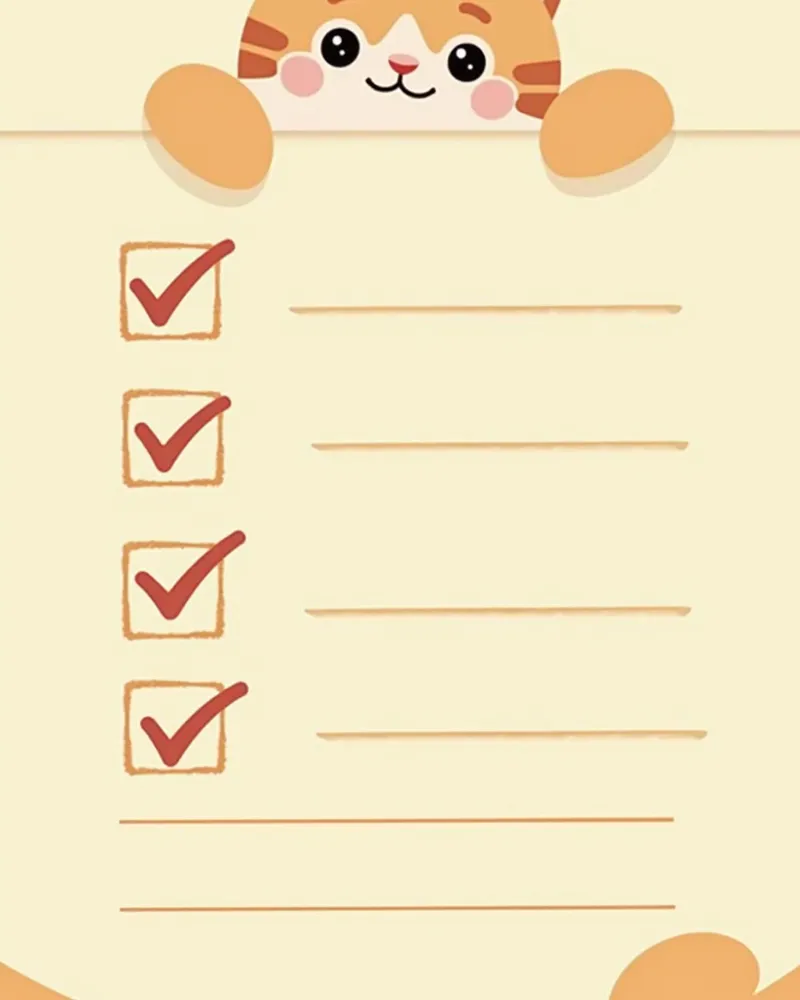 고양이 카테터 관리 일지 예시