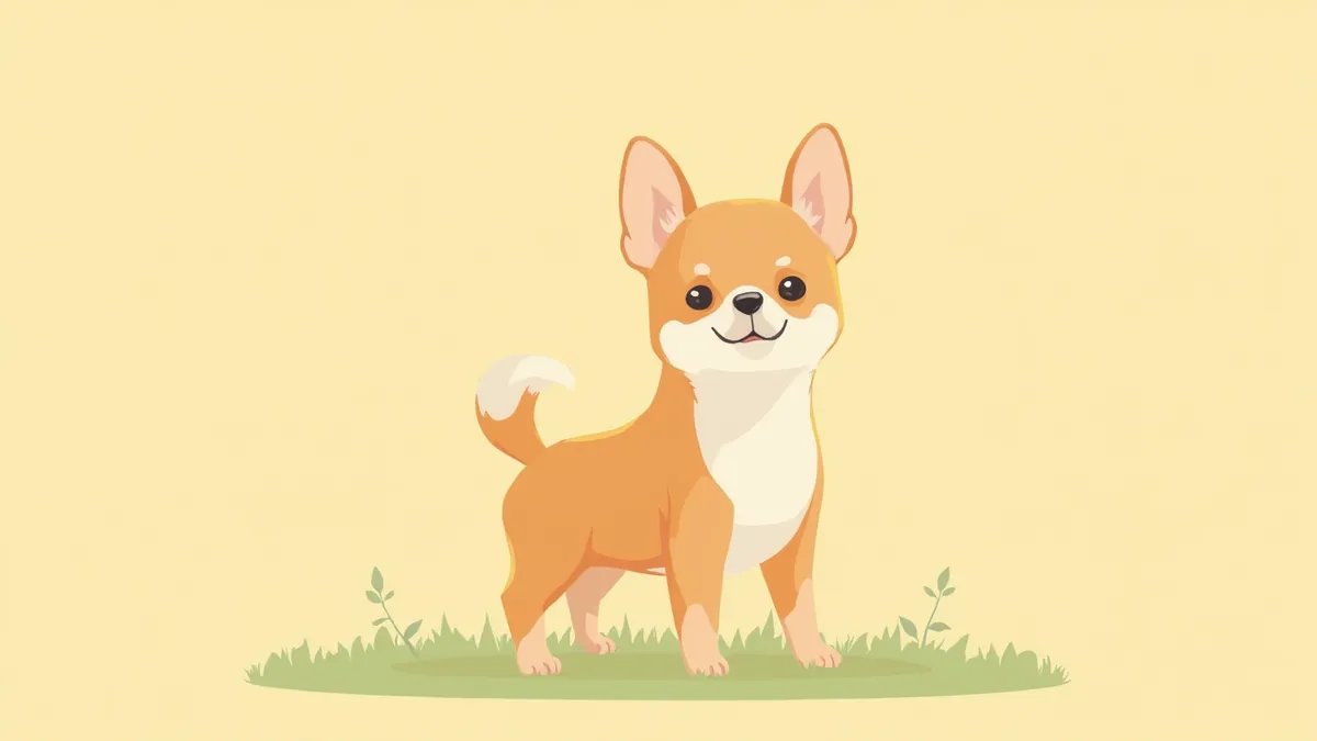 공원 잔디 위에 서 있는 건강한 치와와