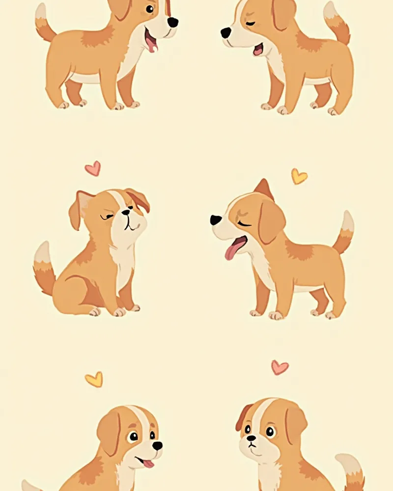 스트레스를 받는 강아지의 다양한 신체 신호