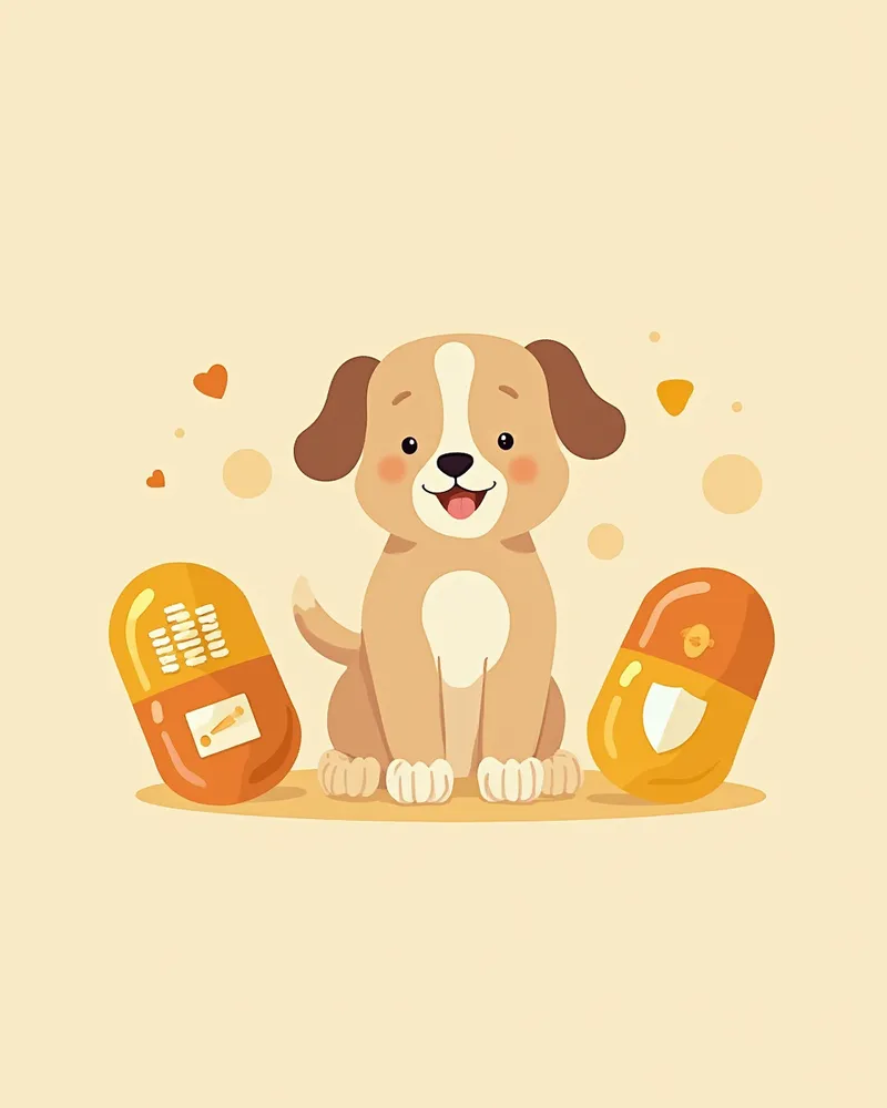 글루코사민과 콘드로이틴의 시너지 효과를 나타낸 일러스트