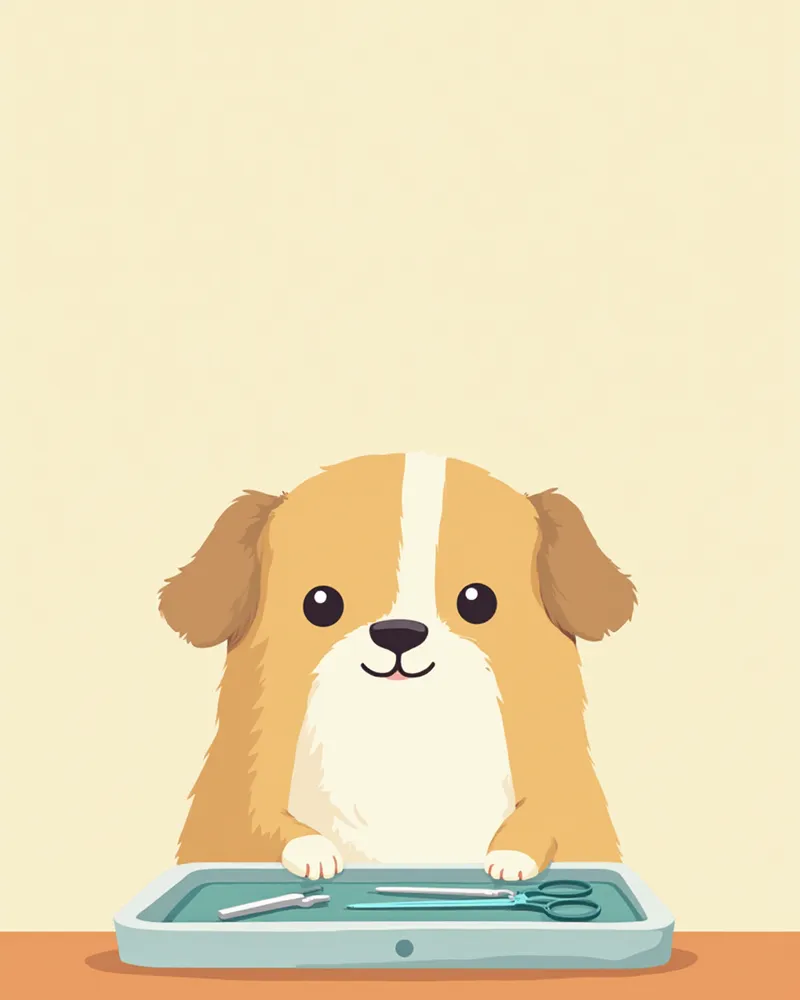 입천장열 수술이 준비된 동물병원 수술실