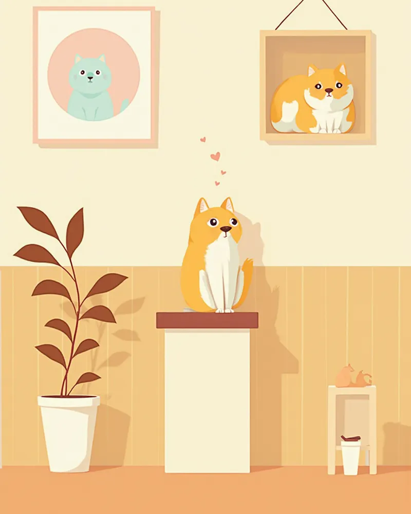 동네 동물병원에서 진료받는 고양이