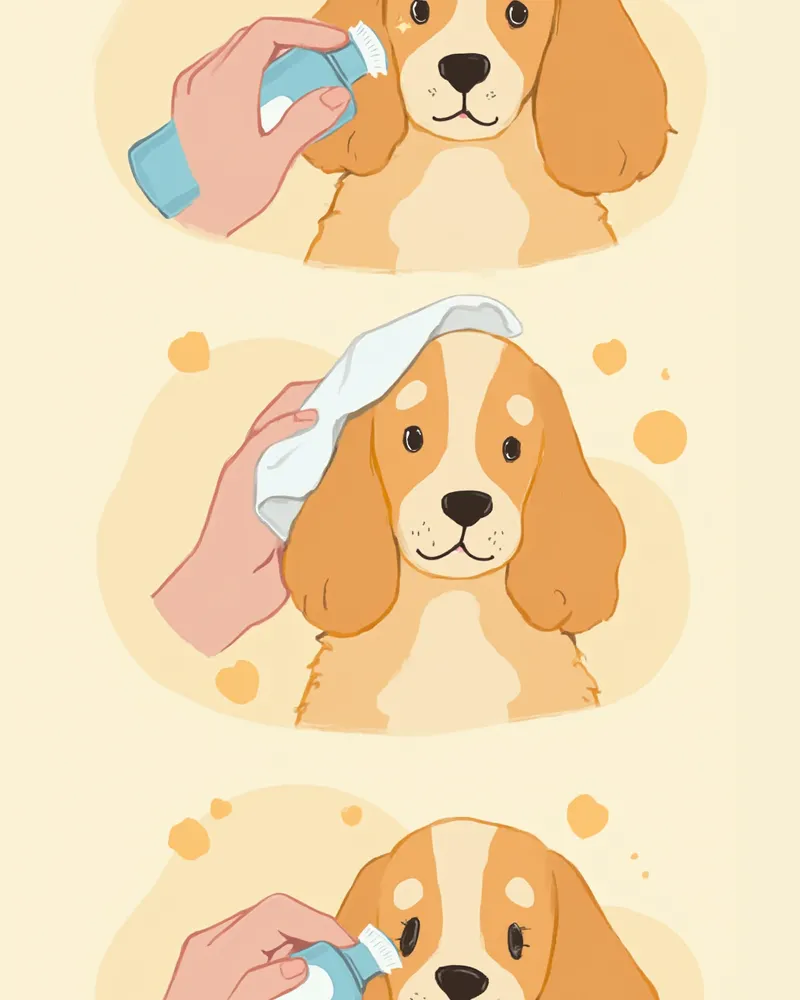 코카스파니엘 귀 청소 단계별 방법