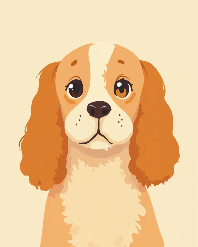 코카스파니엘 눈 건강 검사 일러스트