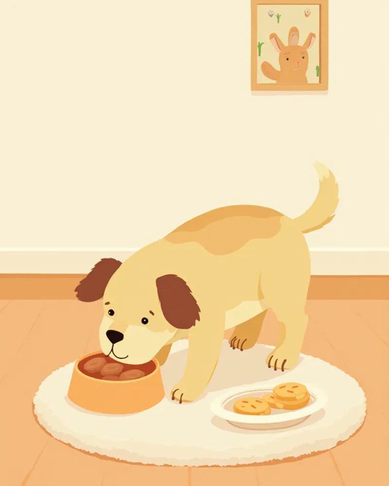 노즈워크 매트로 코 활동을 하는 강아지