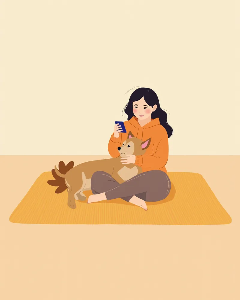 응급 상황에서 동물병원에 전화하는 보호자