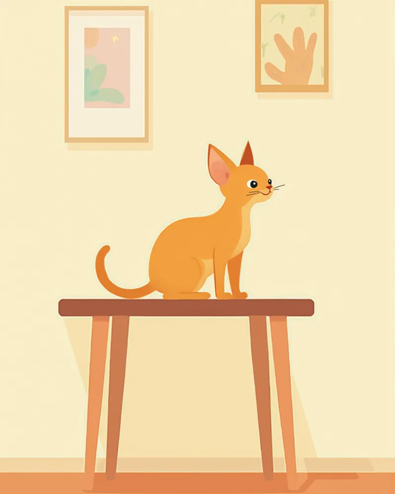 동물병원 진료대에서 정기 검진을 받는 코니시 렉스