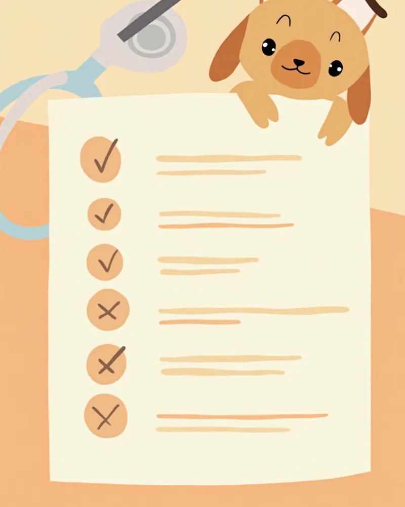 코티솔 검사 결과지를 확인하는 장면