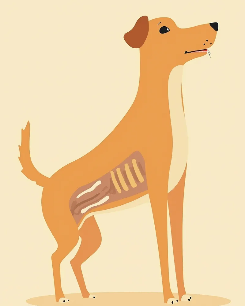 강아지 무릎 관절 구조 일러스트