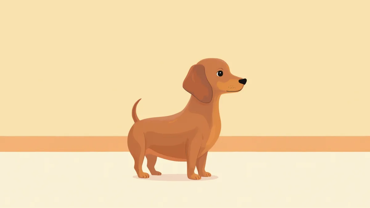 동물병원에서 정기 검진을 기다리는 닥스훈트